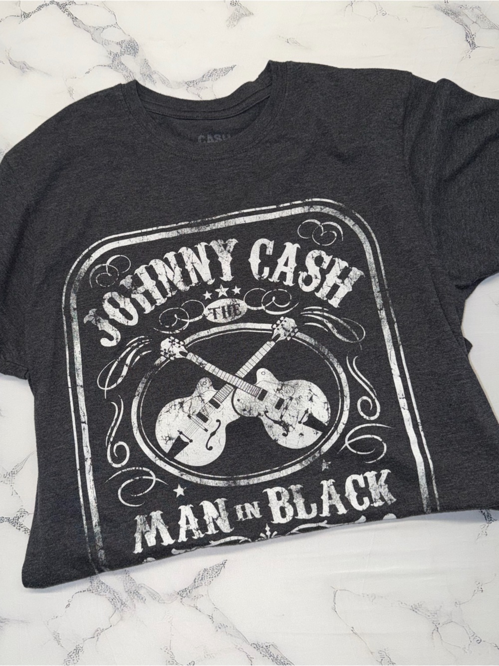 Johnny Cash the Man in Black 🎸 Short Sleeve Tee - Black